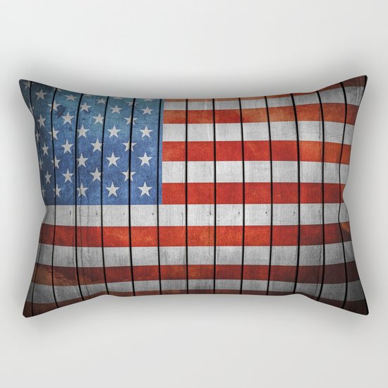 American Flag Rectangular Pillow