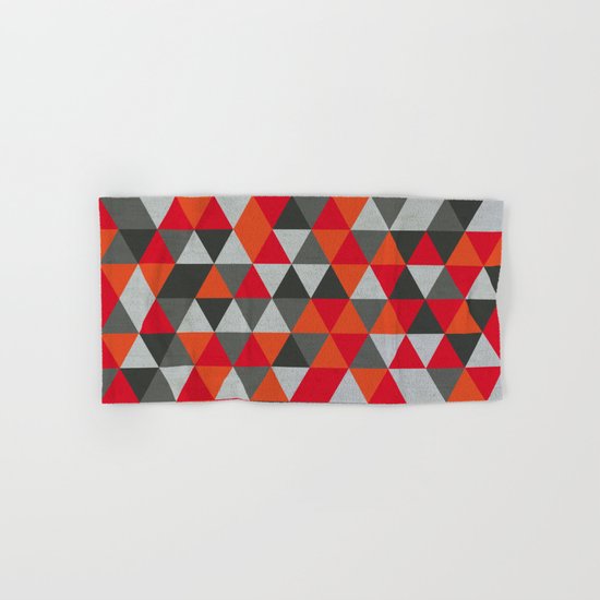 red and gray towels