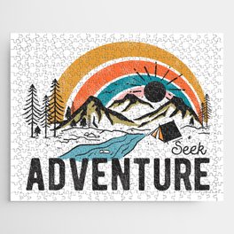 Seek Adventure Mountain Camping Jigsaw Puzzle