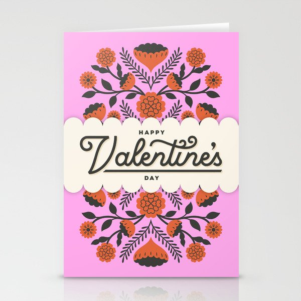 Happy Valentine's Day - Red/Pink Stationery Cards