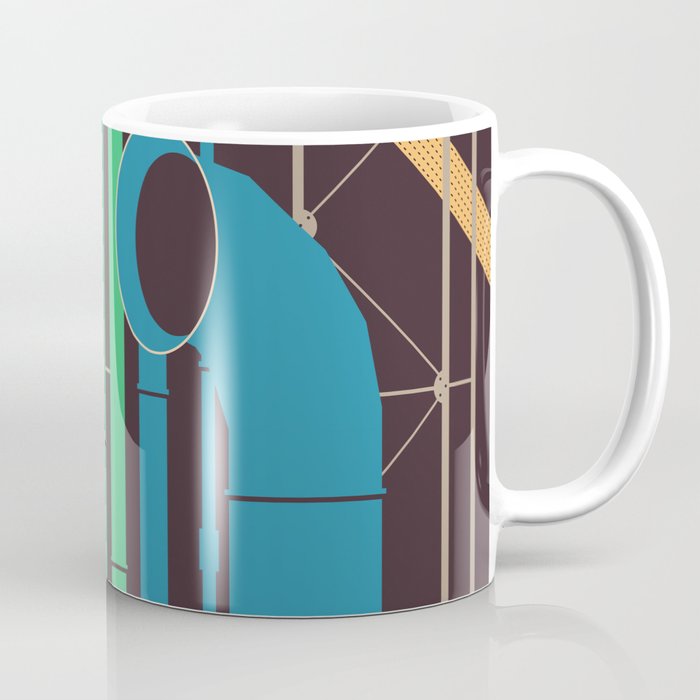 Pompidou - Famous Buildings Coffee Mug