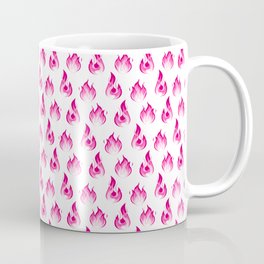Pink Flames Fire Flame Hot Burning Firefighter
 Coffee Mug