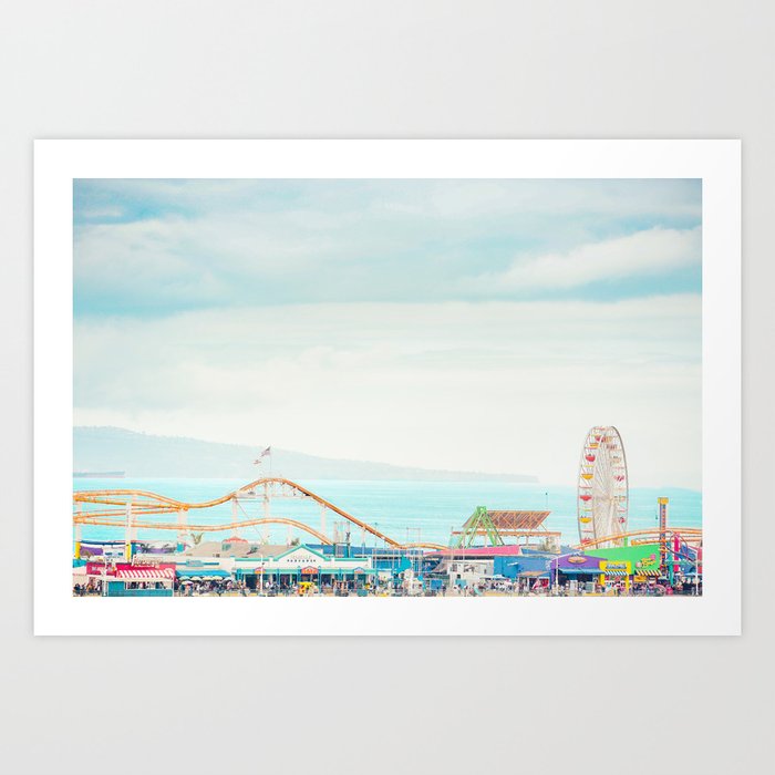 Santa Monica Pier Art Print