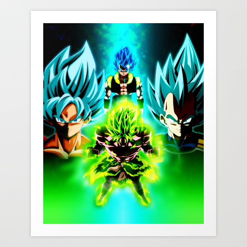 Dragon Ball Supero Movie Broly Art Print By Dielissart Society6