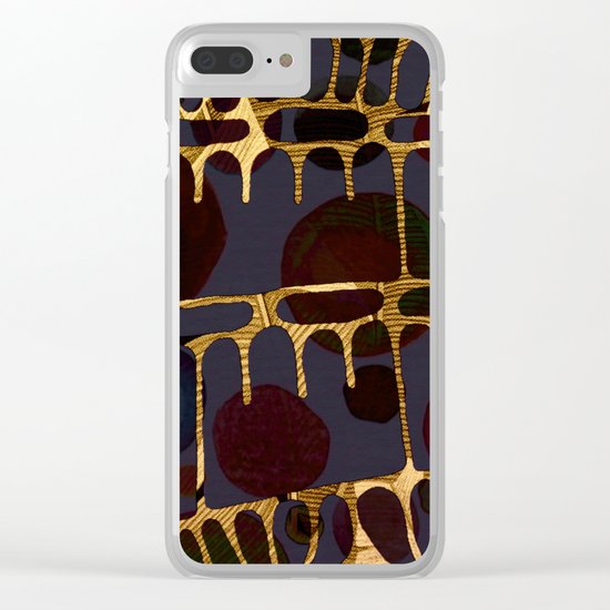 golden decor Clear iPhone Case