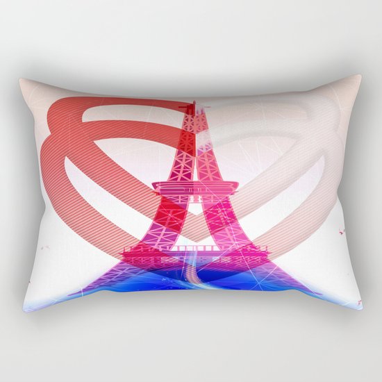 PARIS LOVE Rectangular Pillow