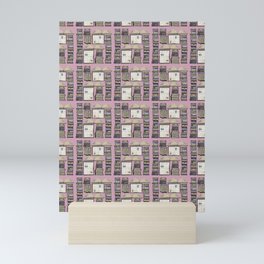 Dark Academia - Booktopia on pink Mini Art Print