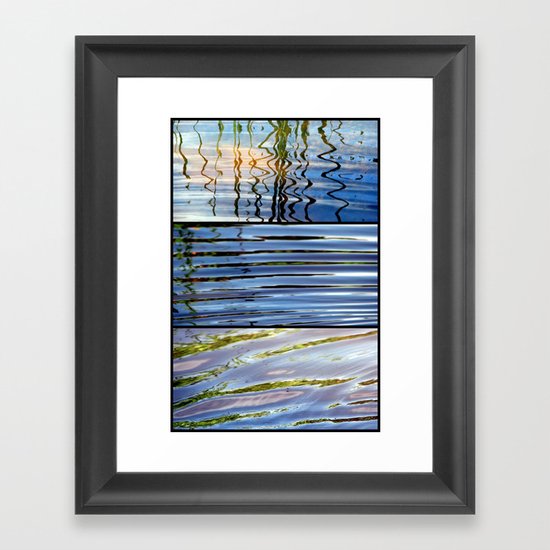 Three Minutes in the Ripple of Time - Triptych Framed Art Print