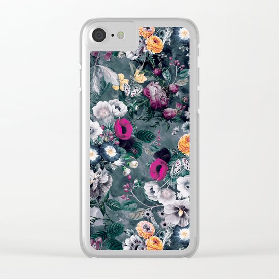 Wild Flowers Clear iPhone Case