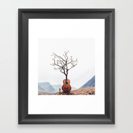 Guitar Tree Framed Art Print