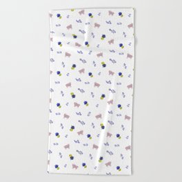 Goats and Pineapples Beach Towel