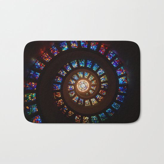 Stained Glass Swirl Bath Mat