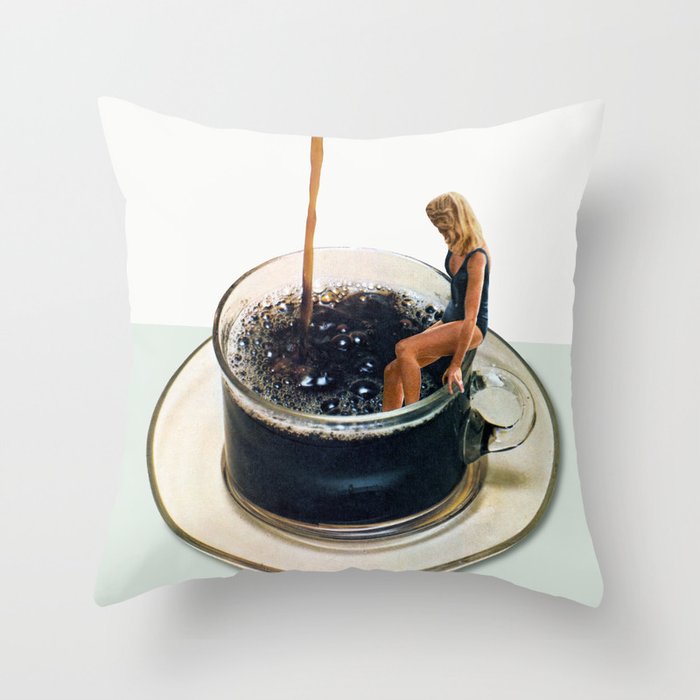 COFFEE by Beth Hoeckel Throw Pillow