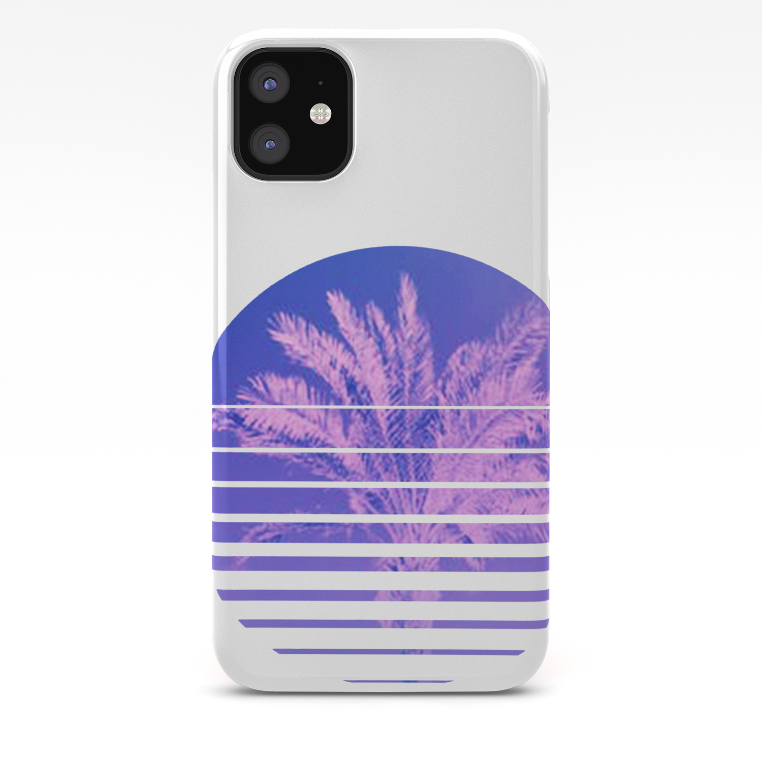 aesthetic retro 80s sunset beach palm tree graphic gift cases