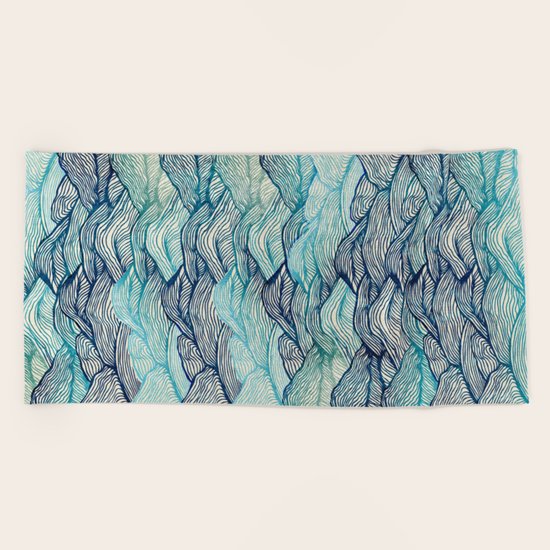 Waves Beach Towel