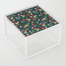 Christmas Elf Pattern Acrylic Box
