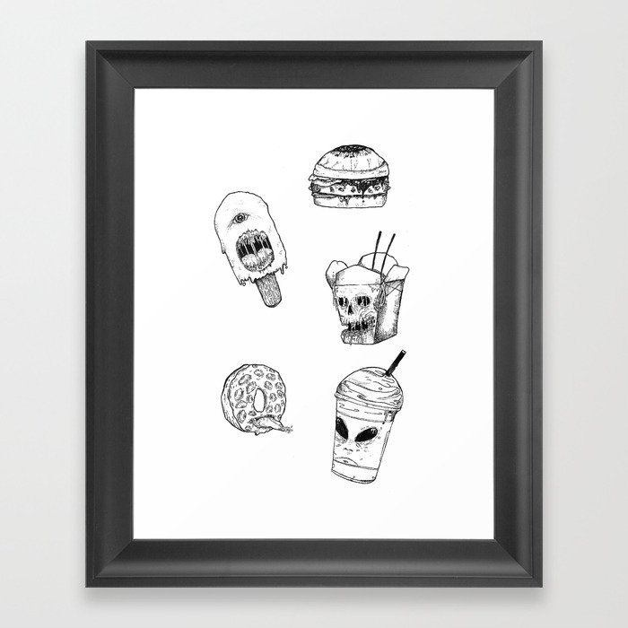 Monster Food Framed Art Print