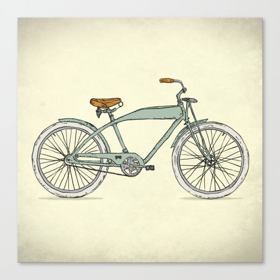 Retro-bicycles (1903) Canvas Print