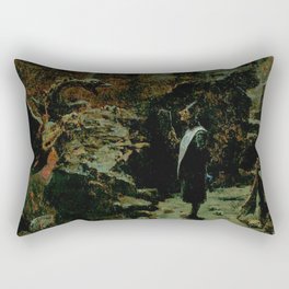 The Sorcerer - Carl Spitzweg  Rectangular Pillow