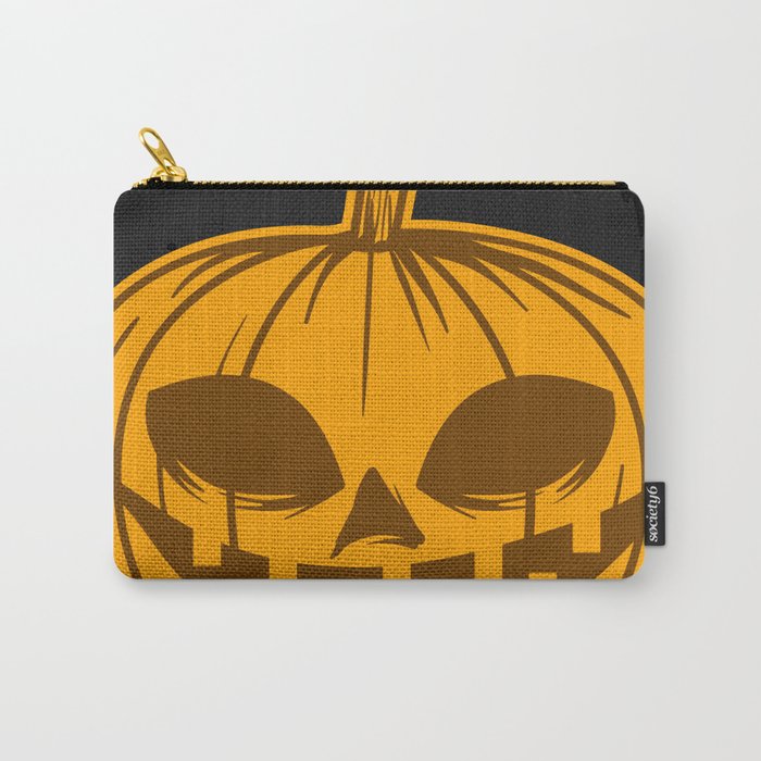 Trick or Treat Mean Pumpkin Naughty Carry-All Pouch