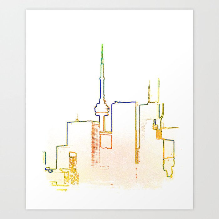 Toronto Skyline Stencil Print Art Print By Day Tripping Society6 This dual spread will give the city's skyline an upside down t configuration, says gregg lintern, director of. toronto skyline stencil print art print by day tripping