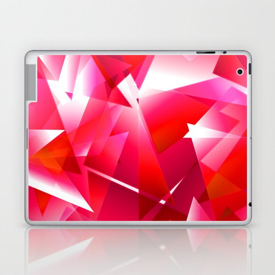 Abstract Pink Sharp Chaotic Background. Laptop & iPad Skin