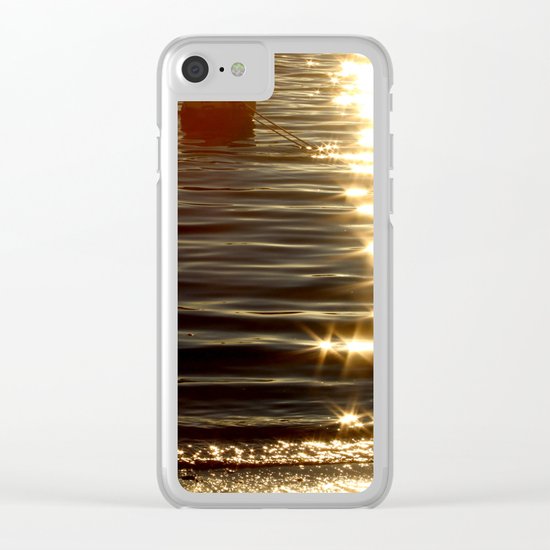sparkly reflection Clear iPhone Case