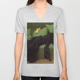 Ramon Casas i Carbó - Decadent young woman After the dance V Neck T Shirt