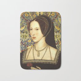 Queen Anne Boleyn Bath Mat | Graphicdesign, Royalty, Illustration, Mixed Media, People, England, Queens, Anneboleyn, English, Henryviii 