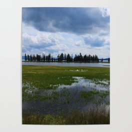 Yellowstone Lake At Pelican Creek Poster