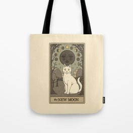 The New Moon Cat Tote Bag