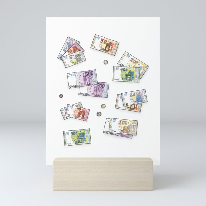 Euro Notes Mini Art Print