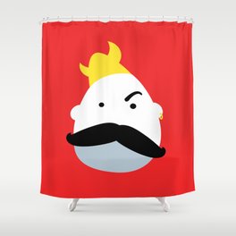 Moustache Viking Shower Curtain
