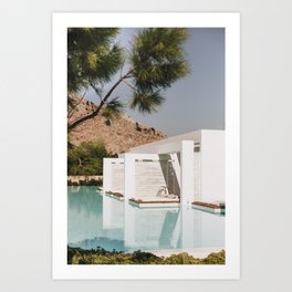 Daydreaming of a sun filled vacation in Greece  Art Print