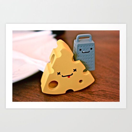 cheese and friends Art Print
