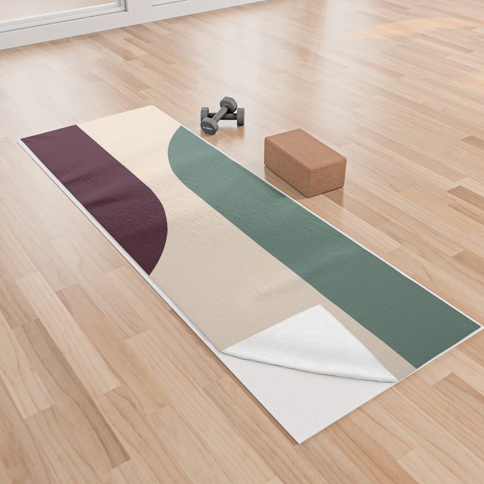 Modern Minimal Arch Abstract LXXXVIII Yoga Towel