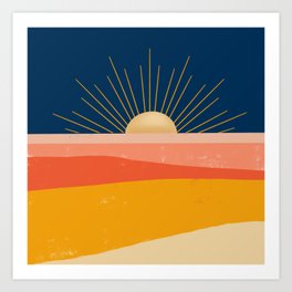 Here comes the Sun Art Print