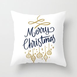 Merry Christmas Gift Throw Pillow