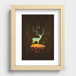 Fawn and Flora Recessed Framed Print
