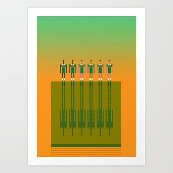 Aussie Rules Art Print
