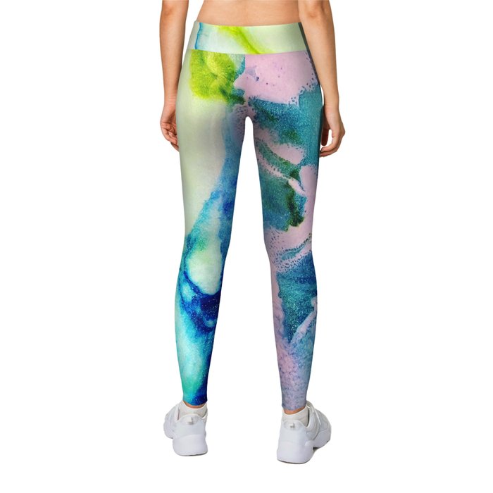 Rosa Caelum Leggings by Jenna Gibson Society6