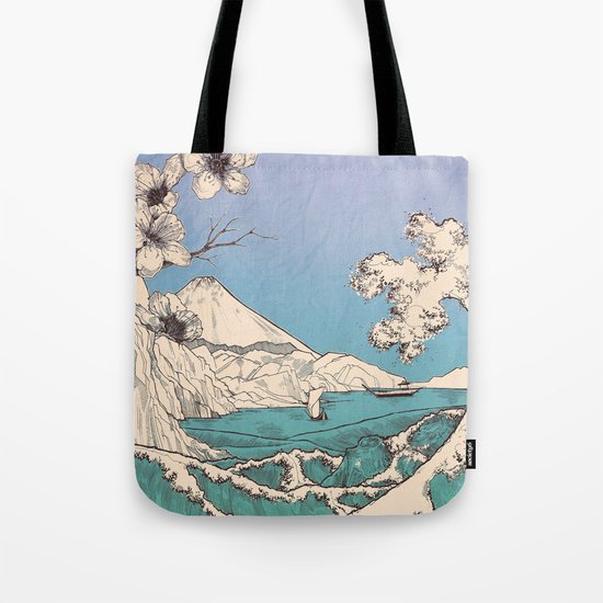 waved Tote Bag