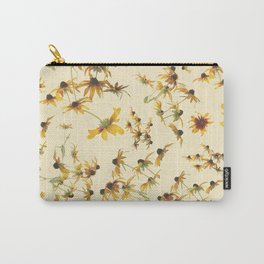 Gloriosa Daisies on a Pale Yellow Background Carry-All Pouch