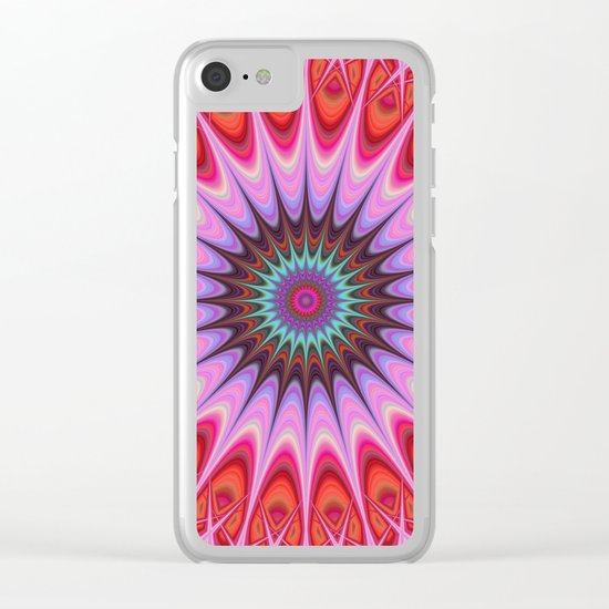 Quadrant mandala Clear iPhone Case