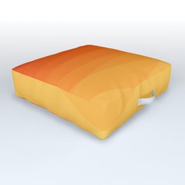 Orange to yellow ombre modern polygonal background Outdoor Floor Cushion