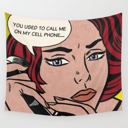 Hotline Bling Pop Art: You Used To Call Me Wall Tapestry