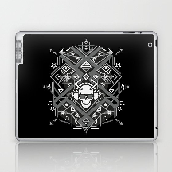 Undead Music Lover Design (white) Laptop & iPad Skin