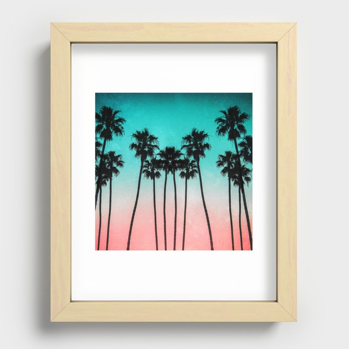 Palm Trees 3 Recessed Framed Print