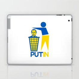 PutIn Trash Ukrainian Flag Colors  Laptop Skin