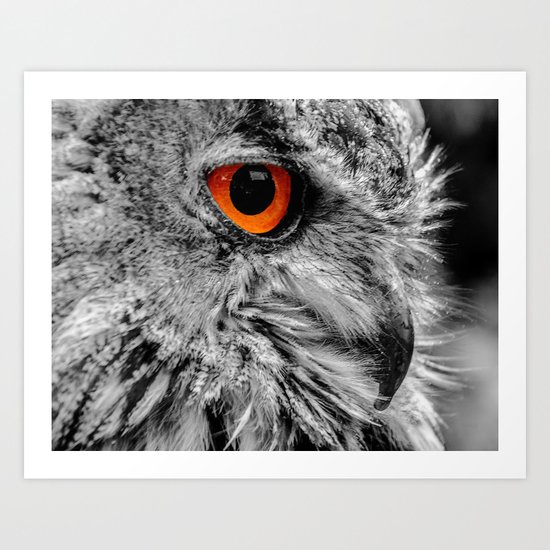 ORANGE OF MY EYE Art Print